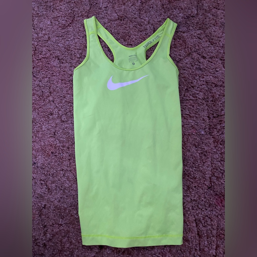 neon green nike tank top